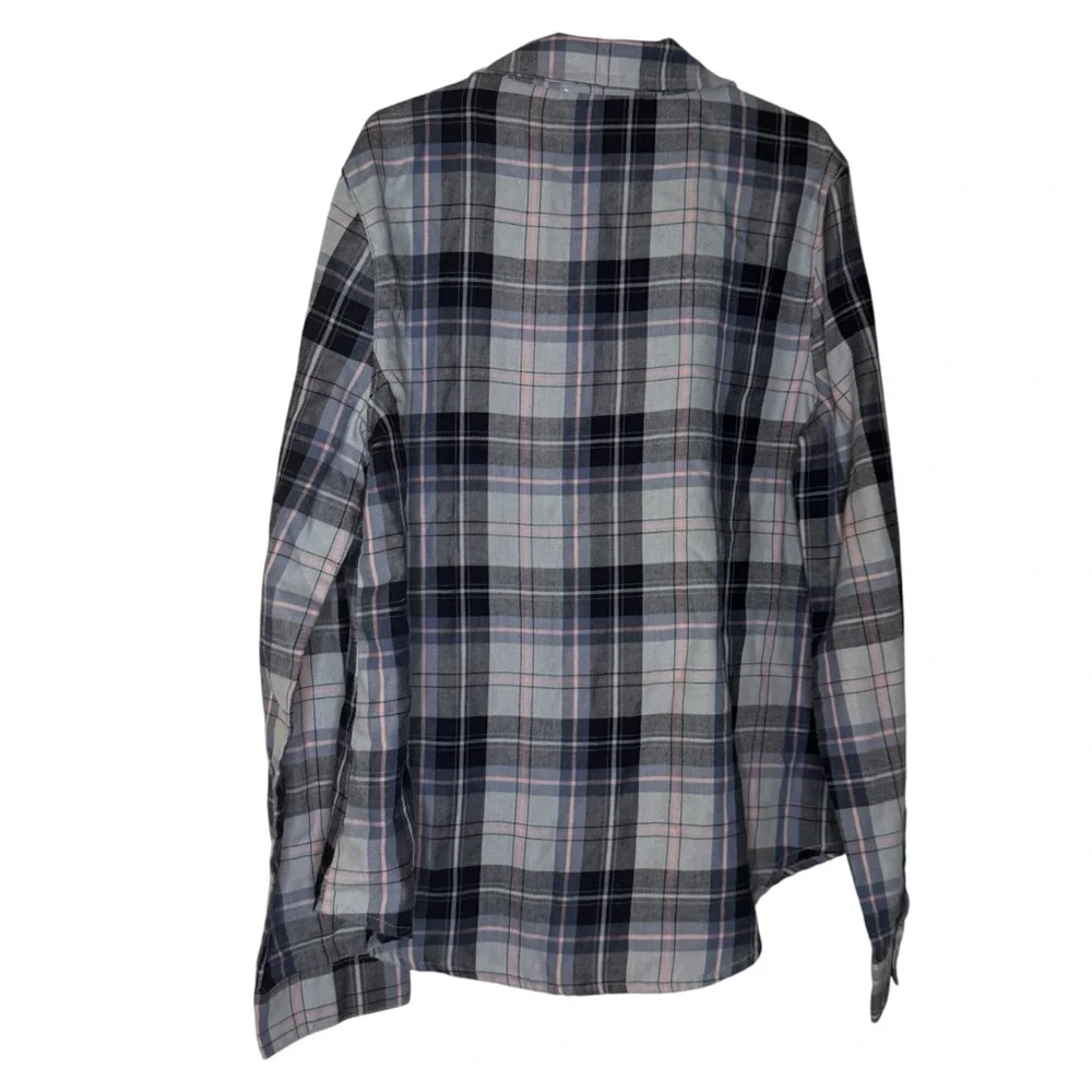 Cozy Fall Plaid Button Down Shirt Youth Size 10 12